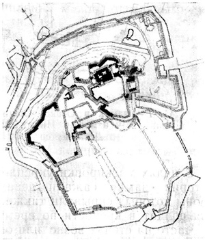42. Химэдзи. Замок Белой цапли, 1600 г. План