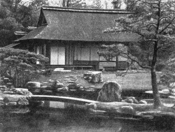 48. Киото. Загородный дворец Кацура, XVII в. Чайный павильон Сёкинтэй