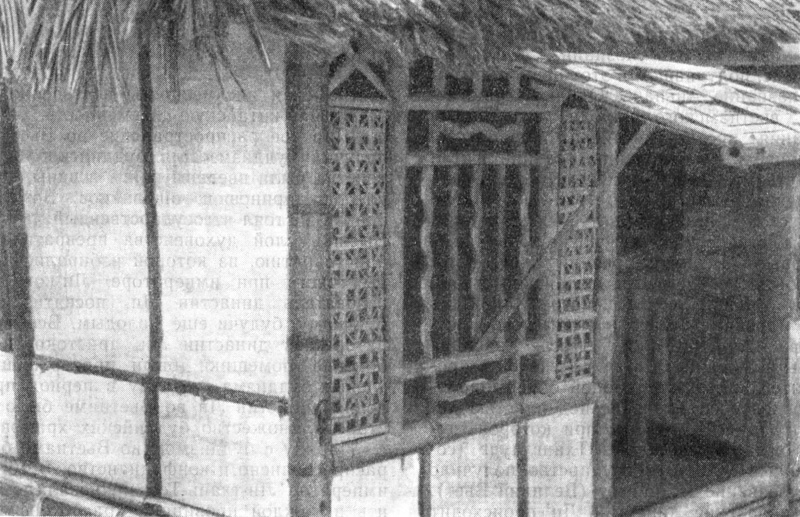 1. Перегородки и экраны из бамбука в крестьянских домах